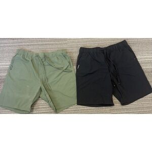 Coalatree Trailhead Adventure Shorts Lot 2 Black Olive Men's L Eco Ripstop